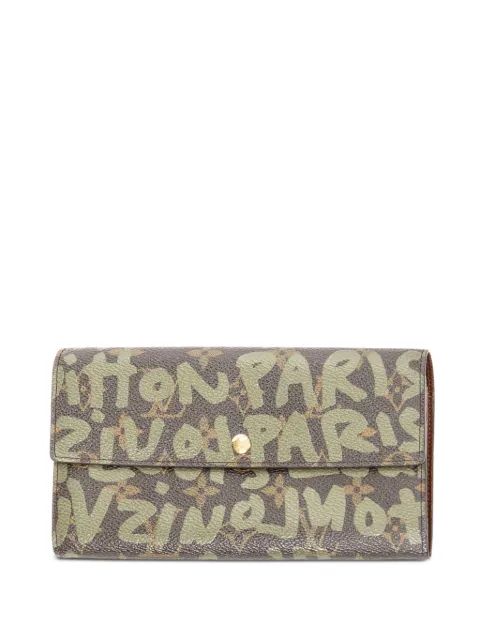 Louis Vuitton Pre-Owned monogram graffiti wallet pouch Brown TH0051