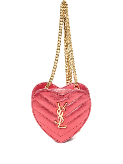 Saint Laurent Pre-Owned 2000 Love Heart crossbody bag Pink VLR4480500716
