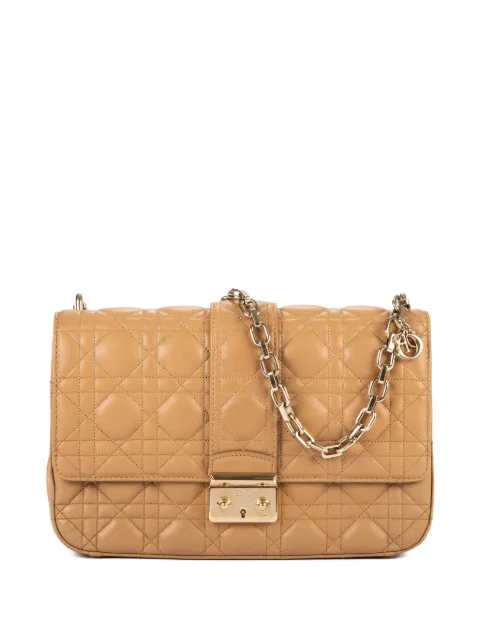 Christian Dior Pre-Owned Cannage-quilting chain shoulder bag Neutrals 18MA1122