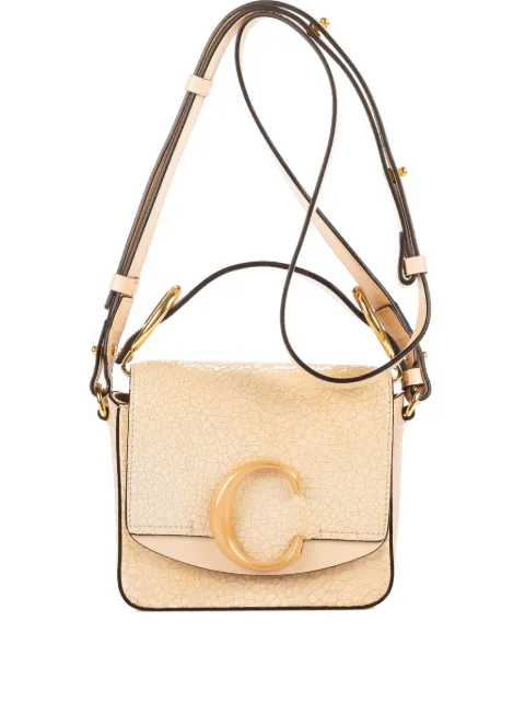 Chloé Pre-Owned leather shoulder bag Neutrals 02197565