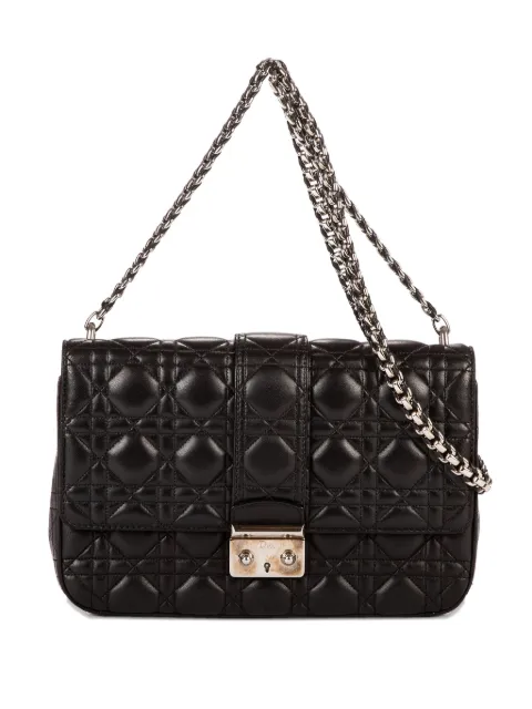 Christian Dior Pre-Owned quilted chain-strap crossbody bag Black 18MA0193