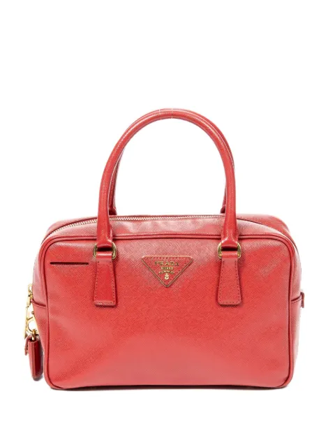 Prada Pre-Owned triangle-logo tote bag Red BN1113