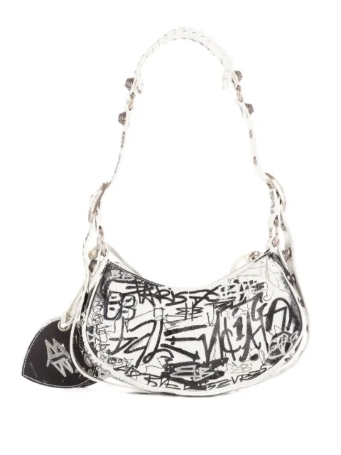 Balenciaga Pre-Owned Le Cagole Graffiti shoulder bag White 6713099060P528147