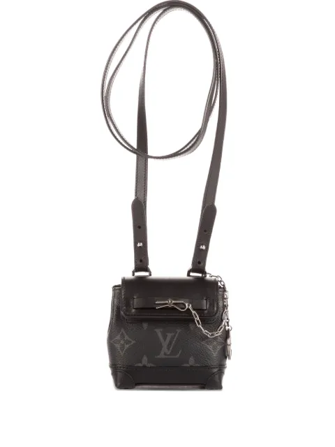 Louis Vuitton Pre-Owned Pouch Steamer mini monogram cross-body bag Black CX0251