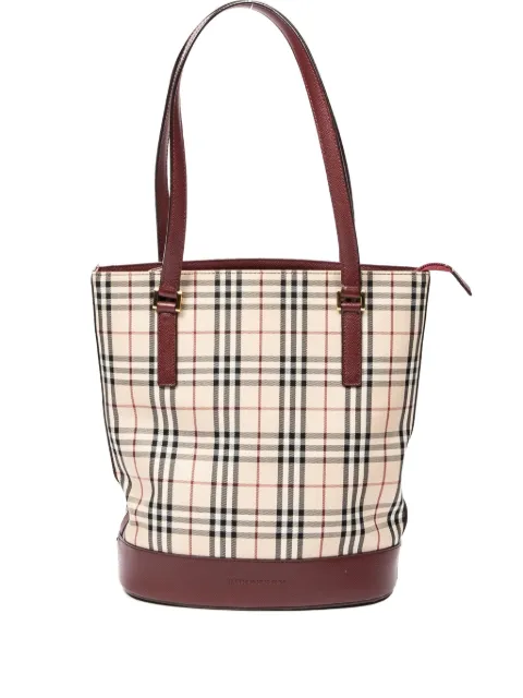 Burberry Pre-Owned 1990 House Check tote bag Neutrals AAY6577