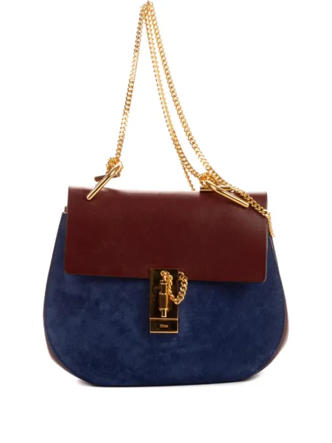 Chloé Pre-Owned leather shoulder bag Blue 031570656