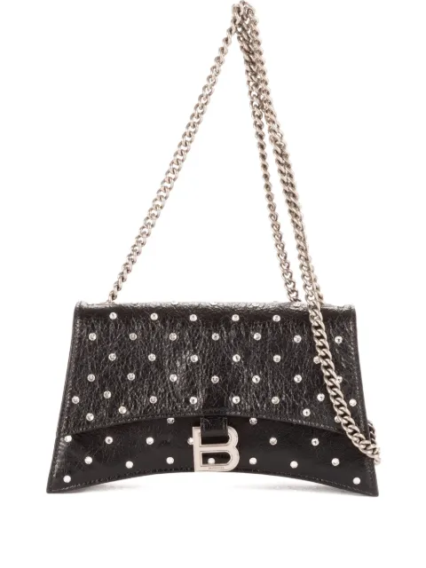 Balenciaga Pre-Owned Crush leather shoulder bag Black 7960161000N535269