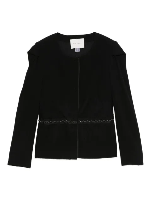 Gemy Maalouf embellished puff-sleeve jacket Black LPF123109J