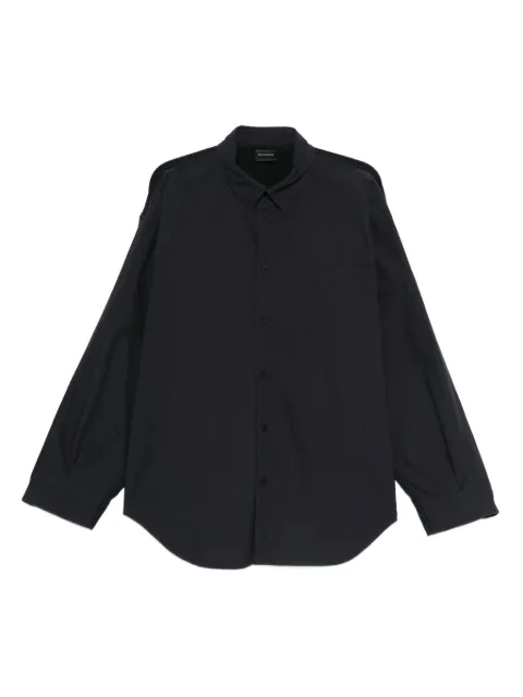 Balenciaga patch-pocket shirt Black 839192TNM60