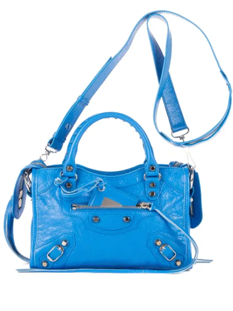 Balenciaga Pre-Owned studded leather tote bag Blue 3002954361V527277