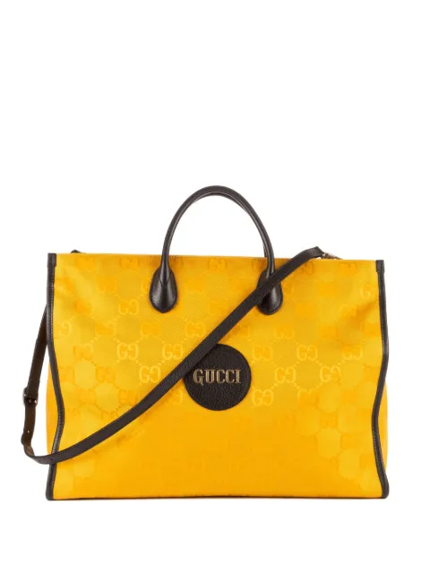 Gucci Pre-Owned monogram-pattern tote bag Yellow 630353