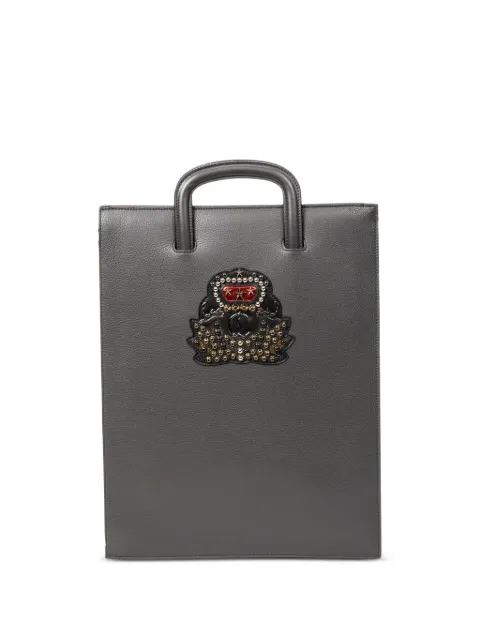 Christian Louboutin Pre-Owned embellished tote bag Grey ABA0399