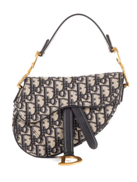 Christian Dior Pre-Owned monogram Saddle shoulder bag Blue 05RU0220