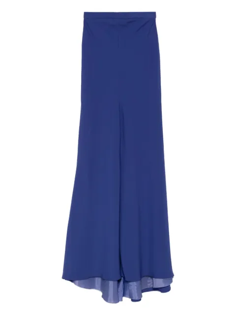 Gemy Maalouf high-low long skirt Blue LPF175093LSLILAC