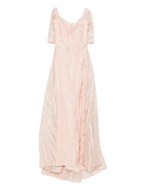 Gemy Maalouf lace-embellished maxi dress Pink ED1547LD
