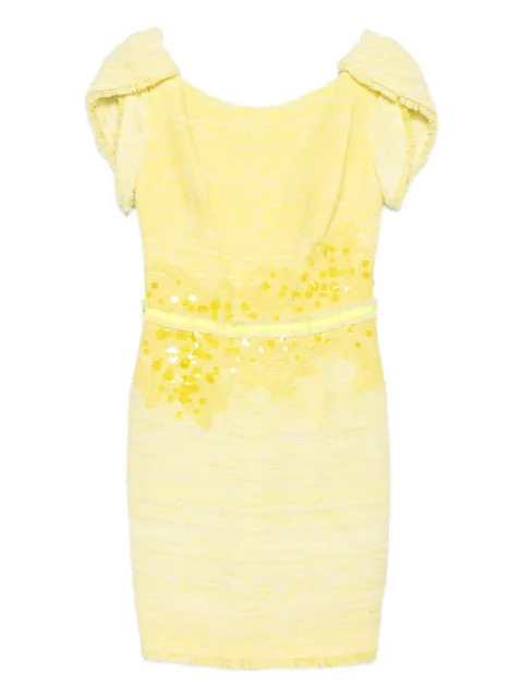 Gemy Maalouf sequin-embellishment mini dress Yellow LPS133440