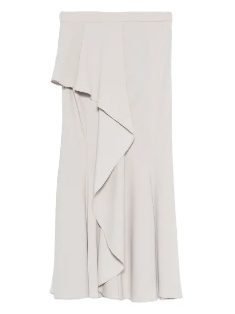 Gemy Maalouf ruffled asymmetric skirt Grey LPS174977LS