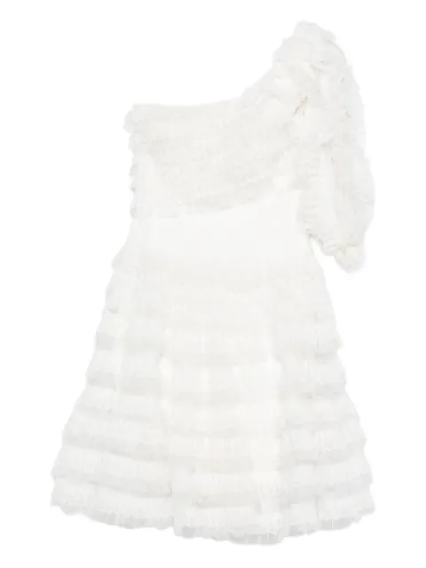 Gemy Maalouf ruffled one-shoulder dress White ED1615SD