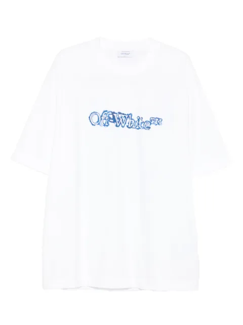 Off-White logo-print T-shirt White OMAA120F25JER00G0146