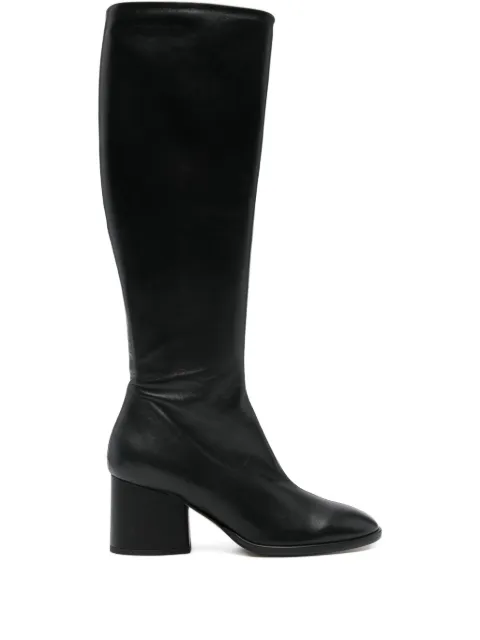 Aeyde Ariana nappa-leather block-heel boots Black A11KB0618001001