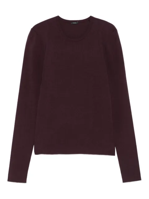 JOSEPH long-sleeve round-neck sweater Red JF009336