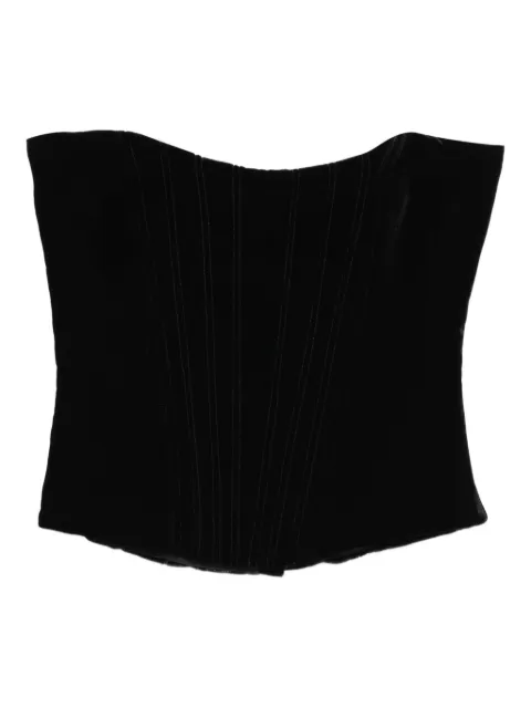 Raquel Diniz velvet corset top Black 6003015