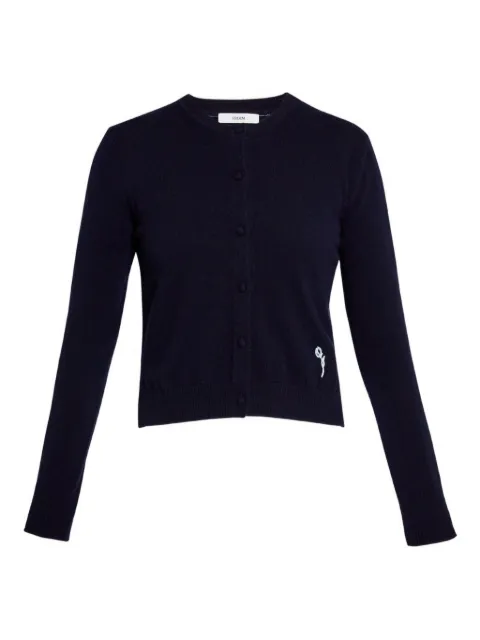 ERDEM crew-neck cardigan Blue AW25KT3330124001
