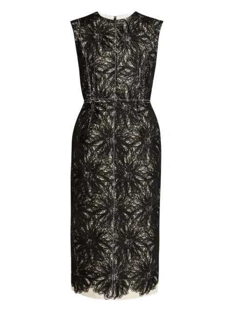 ERDEM lace-trimmed sleeveless dress Black AW25D92450601000