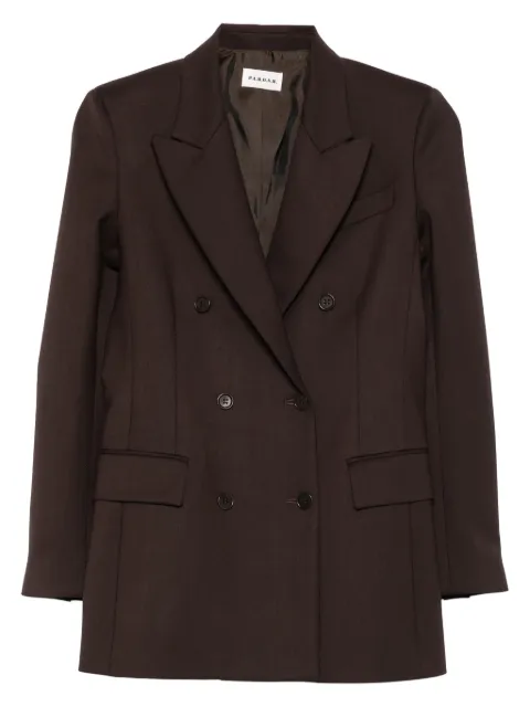 P.A.R.O.S.H. peaked double-breasted blazer Brown D420436LILIUXY25