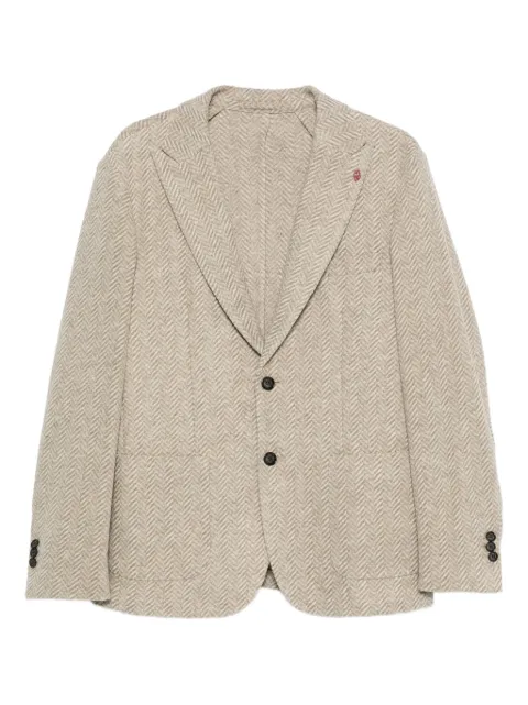 LIU JO herringbone blazer Neutrals QF5158J3776