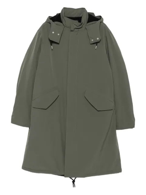 A.P.C. flap-pocket hooded coat Green PSALJM30203