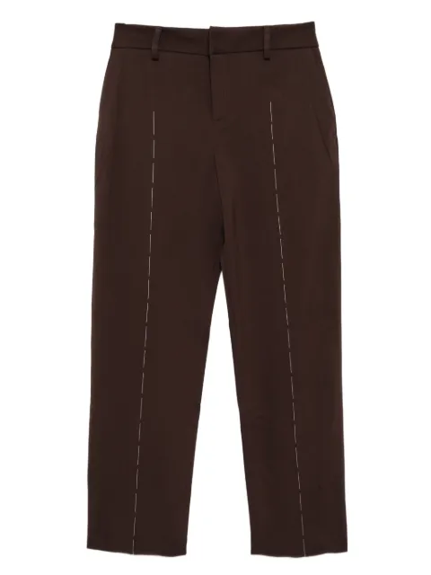 SONIA CARRASCO stitched front trousers Brown 110200080208