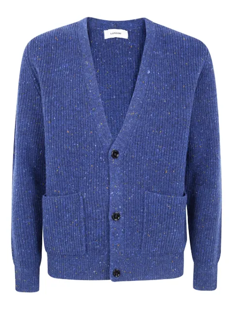 Lardini ribbed wool cardigan Blue AALMML429AA65032