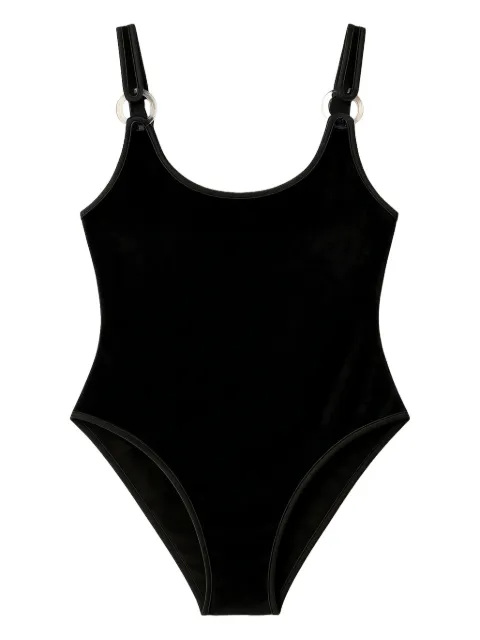 Reina Olga Leone ring swimsuit Black REINAUITBLA3456