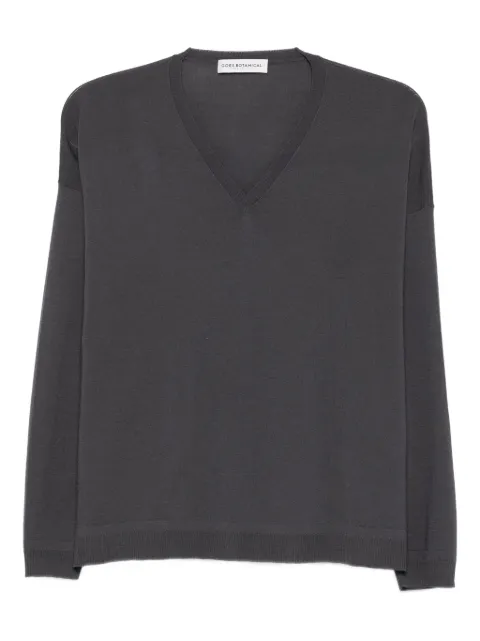 GOES BOTANICAL v-neck sweater Grey D215