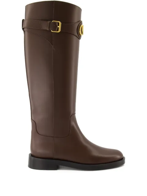 Valentino Garavani VLogo-buckle boots Brown WS0MT1DSH