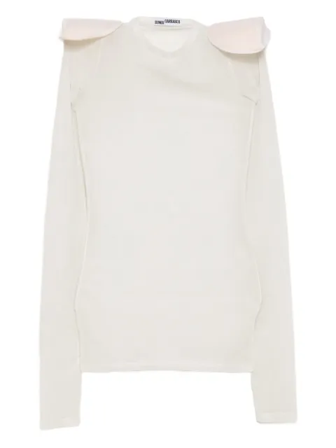 SONIA CARRASCO long-sleeved T-shirt Neutrals 110100170504