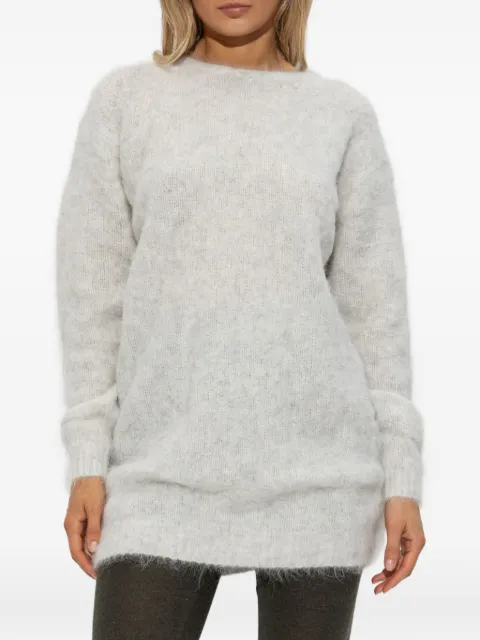 American Vintage Niby mini knitted dress Grey NIB14AH25