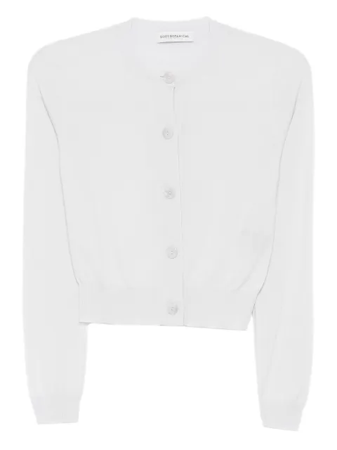 GOES BOTANICAL button-front cardigan White D218