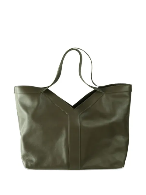 Saint Laurent double-handle leather tote bag Grey 820672AAE5O