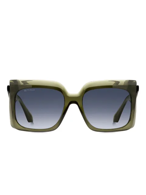 ETRO geometric-frame sunglasses Green S208219S5708