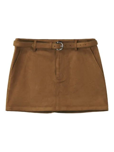 b+ab belted pocket skirt Brown 5F106AI