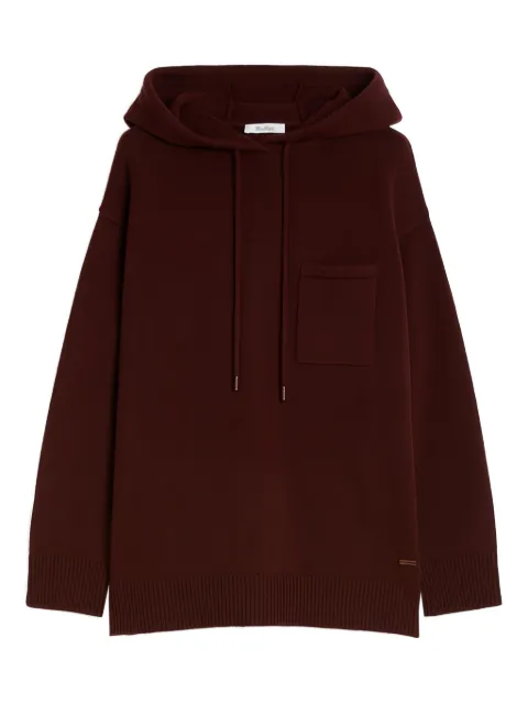 Max Mara chest-pocket hoodie Red 2521366132600