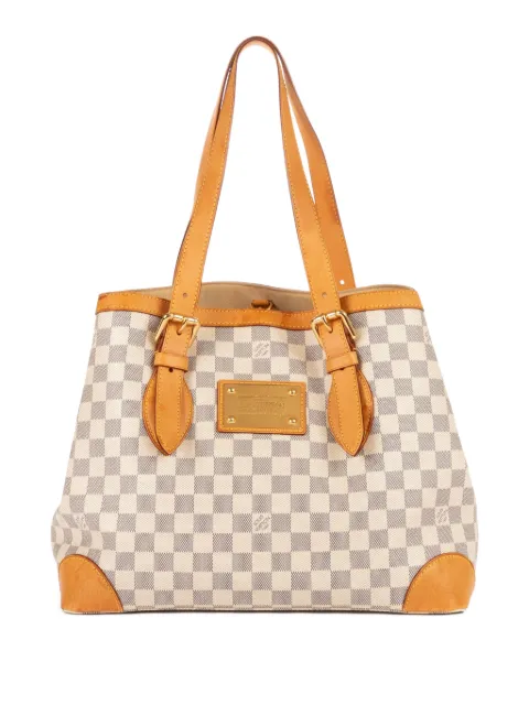 Louis Vuitton Pre-Owned checked tote bag Neutrals CA3160
