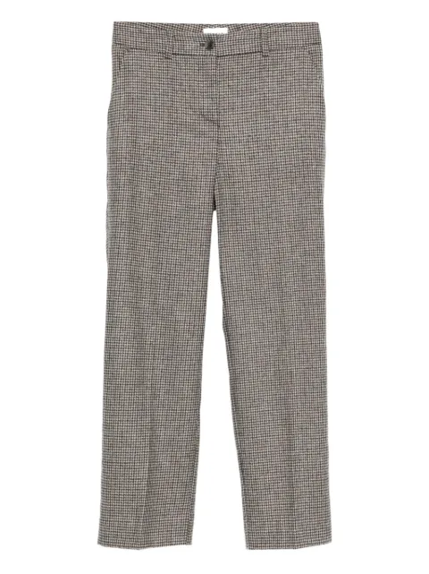 P.A.R.O.S.H. houndstooth trousers Brown LICOLAD232474