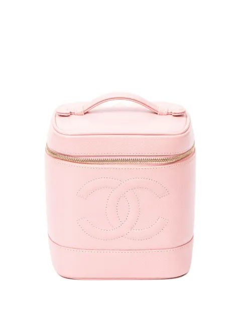 CHANEL Pre-Owned CC logo vanity bag Pink 8329360