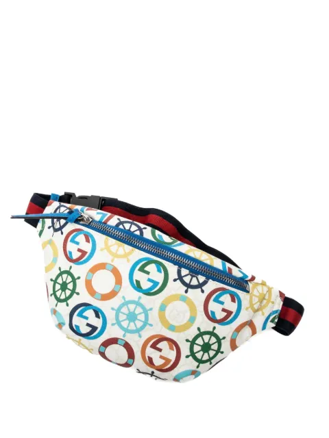 Gucci Pre-Owned logo-print belt bag Neutrals 502095