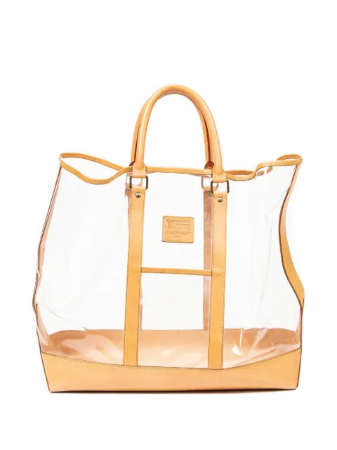 Louis Vuitton Pre-Owned clear-panel leather tote bag White TH0936