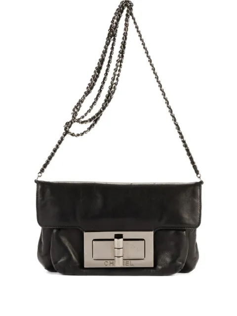 CHANEL Pre-Owned Giant Lock Reissue Mademoiselle Flap shoulder bag Black 7435927