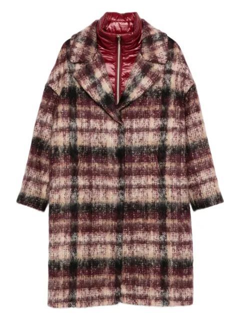 Herno checked single-breasted coat Neutrals GC000514D33476